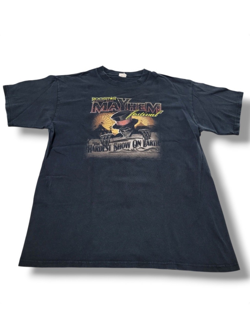 Rockstar Energy Drink Shirt Size Large 2010 Mayhem Festival Concert Graphic Tee